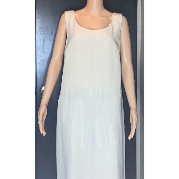 Anna Maxwell size 16w beige maxi dress with tie waist - Picture 10 of 11